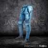 Jean moto Ocean Blue