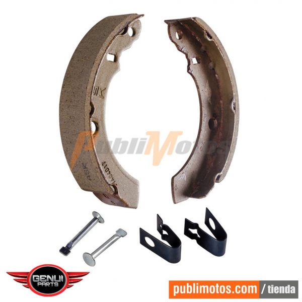 BANDAS FRENO CON PLATINAS DE FIJACION MOTOCARRO 175|RE205|TORITO 4S TODOS